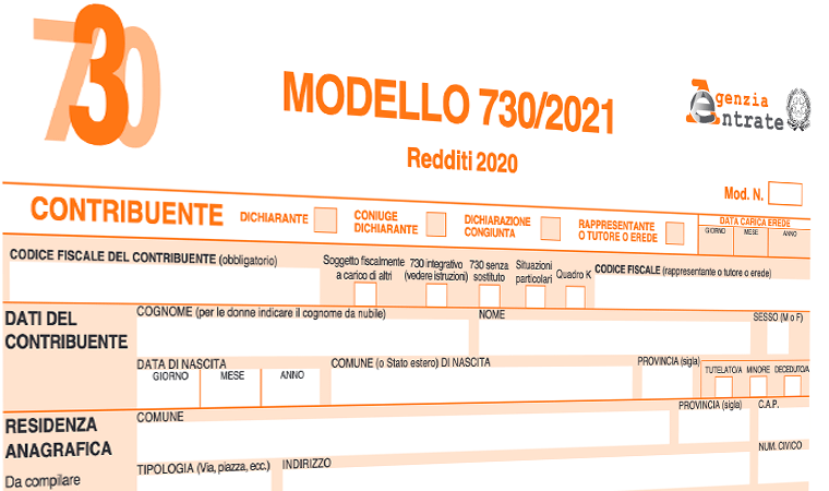 Modello 730 2021 Savona